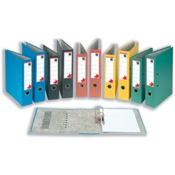 5 Star Lever Arch File Foolscap Black [Pack 10]